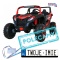 [A032] Buggy ATV Racing dwuosobowy na akumulator 4x200 24V/14Ah pilot MP3 LED - czerwony [S]