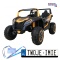 [A032] Buggy ATV Racing dwuosobowy na akumulator 4x200 24V/14Ah pilot MP3 LED - złoty