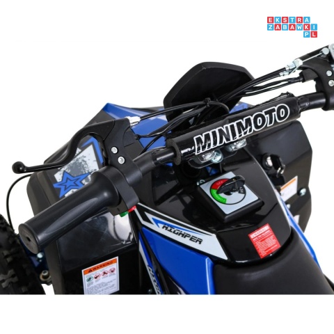 [ATV-11E] Quad HIPERFECT 1000W (48V/12Ah) silnik bezszczotkowy pompowane opony ekoskóra - niebieski