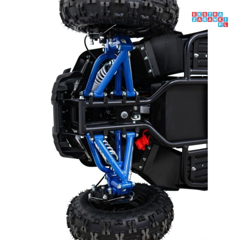 [ATV-11E] Quad HIPERFECT 1000W (48V/12Ah) silnik bezszczotkowy pompowane opony ekoskóra - niebieski