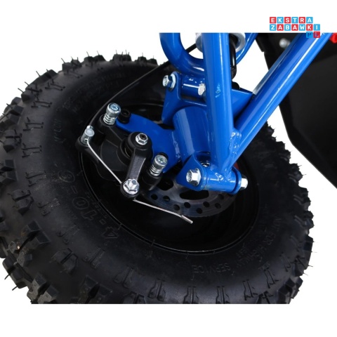 [ATV-11E] Quad HIPERFECT 1000W (48V/12Ah) silnik bezszczotkowy pompowane opony ekoskóra - niebieski