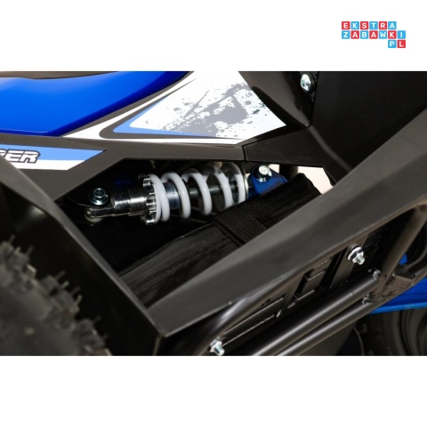 [ATV-11E] Quad HIPERFECT 1000W (48V/12Ah) silnik bezszczotkowy pompowane opony ekoskóra - niebieski