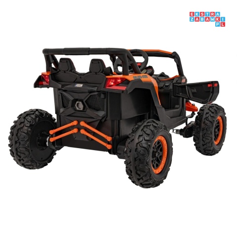 [JH-105] Buggy ATV Defend na akumulator 4x35W 12V/10Ah pilot ekoskóra EVA - pomarańczowy