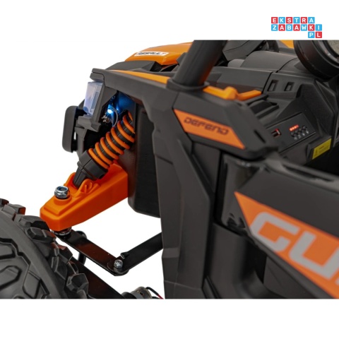 [JH-105] Buggy ATV Defend na akumulator 4x35W 12V/10Ah pilot ekoskóra EVA - pomarańczowy