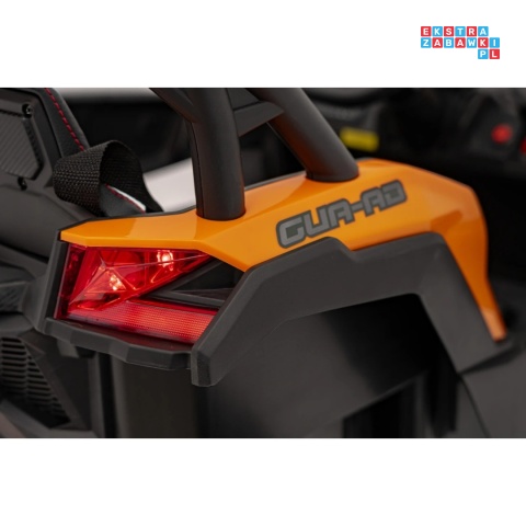 [JH-105] Buggy ATV Defend na akumulator 4x35W 12V/10Ah pilot ekoskóra EVA - pomarańczowy