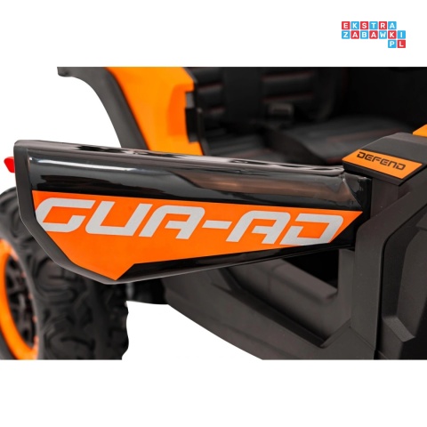[JH-105] Buggy ATV Defend na akumulator 4x35W 12V/10Ah pilot ekoskóra EVA - pomarańczowy
