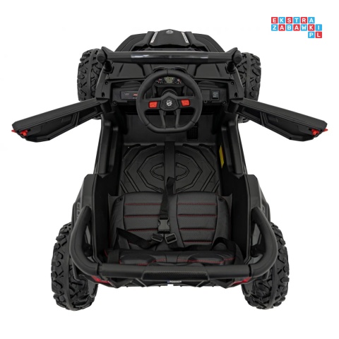 [JH-105] Buggy ATV Defend na akumulator 4x35W 12V/10Ah pilot ekoskóra EVA - czarny