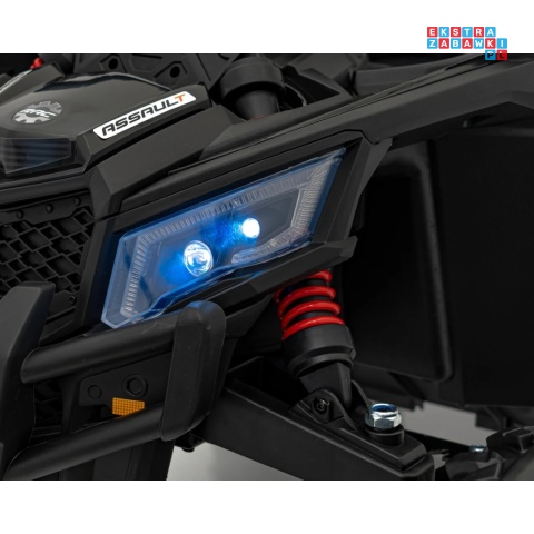 [JH-105] Buggy ATV Defend na akumulator 4x35W 12V/10Ah pilot ekoskóra EVA - czarny