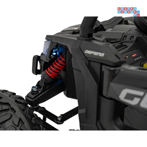 [JH-105] Buggy ATV Defend na akumulator 4x35W 12V/10Ah pilot ekoskóra EVA - czarny