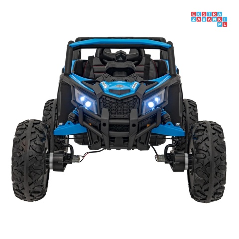 [JH-105] Buggy ATV Defend na akumulator 4x35W 12V/10Ah pilot ekoskóra EVA - niebieski