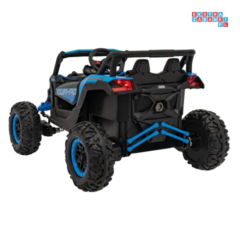 [JH-105] Buggy ATV Defend na akumulator 4x35W 12V/10Ah pilot ekoskóra EVA - niebieski