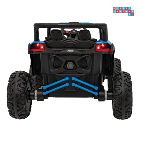[JH-105] Buggy ATV Defend na akumulator 4x35W 12V/10Ah pilot ekoskóra EVA - niebieski