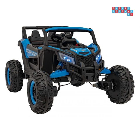 [JH-105] Buggy ATV Defend na akumulator 4x35W 12V/10Ah pilot ekoskóra EVA - niebieski