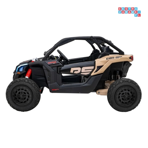 [CA001.STRONG] Buggy Maverick Turbo RR STRONG 2x320W 24V/20Ah ciche silniki pompowane koła ekoskóra - czarny