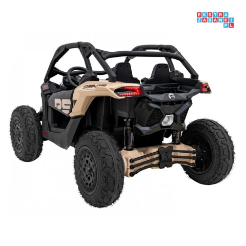 [CA001.STRONG] Buggy Maverick Turbo RR STRONG 2x320W 24V/20Ah ciche silniki pompowane koła ekoskóra - czarny