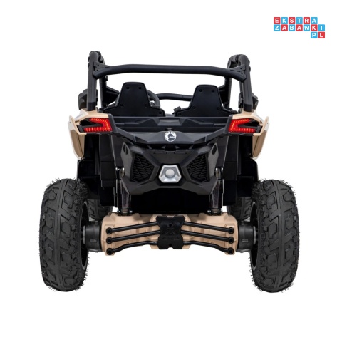 [CA001.STRONG] Buggy Maverick Turbo RR STRONG 2x320W 24V/20Ah ciche silniki pompowane koła ekoskóra - czarny