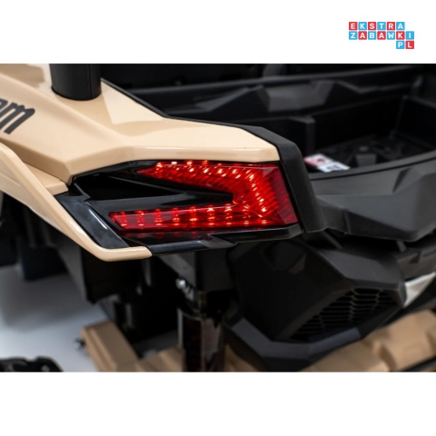 [CA001.STRONG] Buggy Maverick Turbo RR STRONG 2x320W 24V/20Ah ciche silniki pompowane koła ekoskóra - czarny