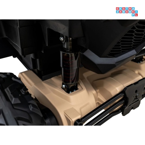 [CA001.STRONG] Buggy Maverick Turbo RR STRONG 2x320W 24V/20Ah ciche silniki pompowane koła ekoskóra - czarny