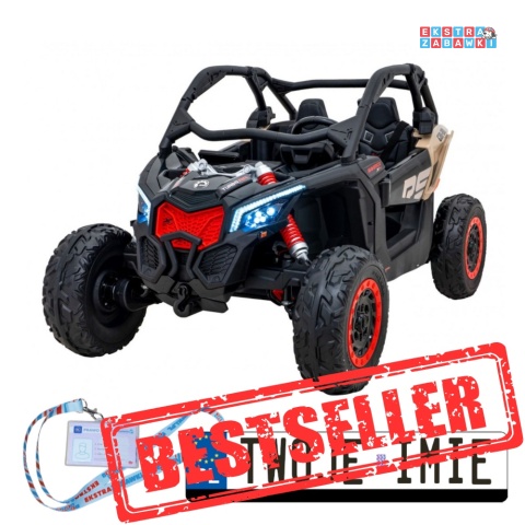 Maverick Turbo RR buggy dwuosobowy na akumulator - beżowy, 4x200W 24V/20Ah, koła EVA, ekoskóra, LED [DK-CA001]