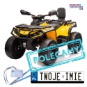 [DK-CA005] Quad CAN-AM Outlander 4x200W 24V/10Ah EVA LED ekoskóra pokrowiec - żółty [S]