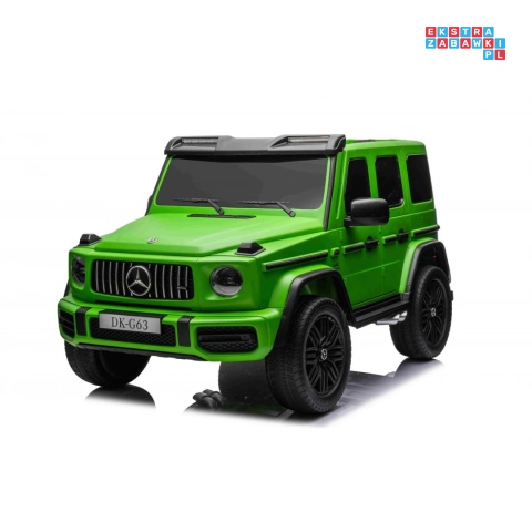[DK-G63.MATT] Mercedes Benz G63 AMG XXL 4x200W 24V/14Ah lakierowany, koła EVA, LED, ekoskóra - zielony mat
