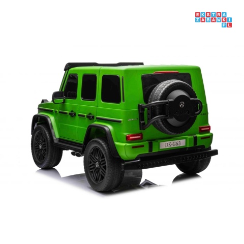 [DK-G63.MATT] Mercedes Benz G63 AMG XXL 4x200W 24V/14Ah lakierowany, koła EVA, LED, ekoskóra - zielony mat