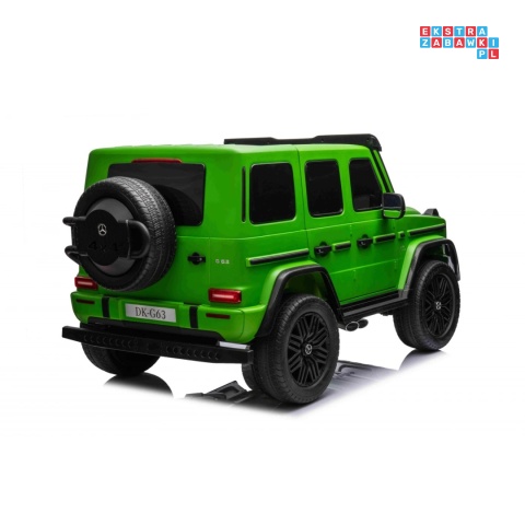 [DK-G63.MATT] Mercedes Benz G63 AMG XXL 4x200W 24V/14Ah lakierowany, koła EVA, LED, ekoskóra - zielony mat