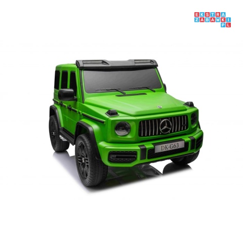 [DK-G63.MATT] Mercedes Benz G63 AMG XXL 4x200W 24V/14Ah lakierowany, koła EVA, LED, ekoskóra - zielony mat
