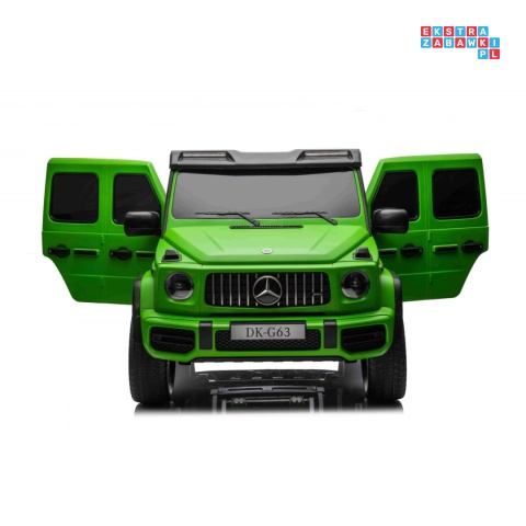 [DK-G63.MATT] Mercedes Benz G63 AMG XXL 4x200W 24V/14Ah lakierowany, koła EVA, LED, ekoskóra - zielony mat