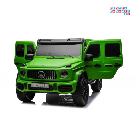 [DK-G63.MATT] Mercedes Benz G63 AMG XXL 4x200W 24V/14Ah lakierowany, koła EVA, LED, ekoskóra - zielony mat
