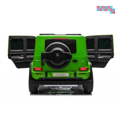 [DK-G63.MATT] Mercedes Benz G63 AMG XXL 4x200W 24V/14Ah lakierowany, koła EVA, LED, ekoskóra - zielony mat