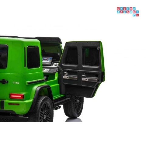 [DK-G63.MATT] Mercedes Benz G63 AMG XXL 4x200W 24V/14Ah lakierowany, koła EVA, LED, ekoskóra - zielony mat