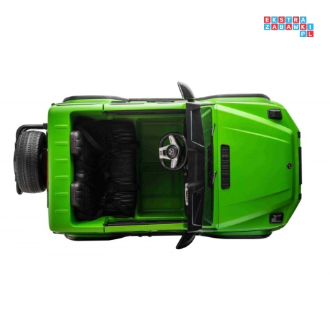 [DK-G63.MATT] Mercedes Benz G63 AMG XXL 4x200W 24V/14Ah lakierowany, koła EVA, LED, ekoskóra - zielony mat