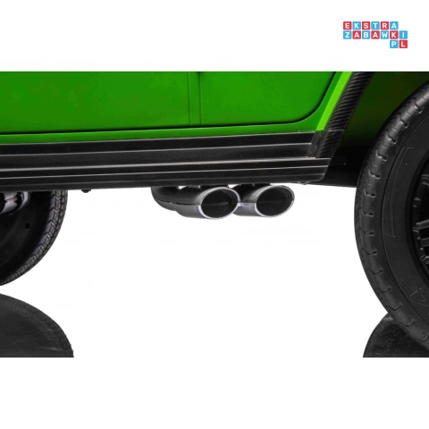 [DK-G63.MATT] Mercedes Benz G63 AMG XXL 4x200W 24V/14Ah lakierowany, koła EVA, LED, ekoskóra - zielony mat