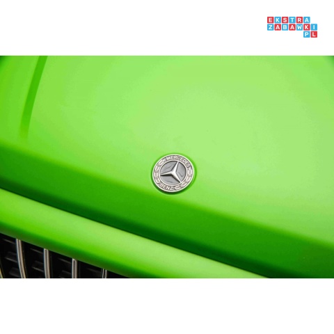 [DK-G63.MATT] Mercedes Benz G63 AMG XXL 4x200W 24V/14Ah lakierowany, koła EVA, LED, ekoskóra - zielony mat