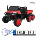 [PA.A730-2.CR] Farmer truck dwuosobowy na akumulator 4x35W 24V/7Ah - czerwony [S]