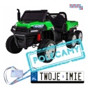 [PA.A730-2.ZIE] Farmer truck dwuosobowy na akumulator 4x35W 12V/14Ah - zielony