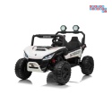 [SX3558] Buggy SPEEDY na akumulator 4x200W 24V/10Ah ekoskóra LED EVA - biały