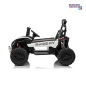 [SX3558] Buggy SPEEDY na akumulator 4x200W 24V/10Ah ekoskóra LED EVA - biały
