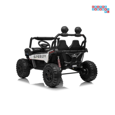 [SX3558] Buggy SPEEDY na akumulator 4x200W 24V/10Ah ekoskóra LED EVA - biały