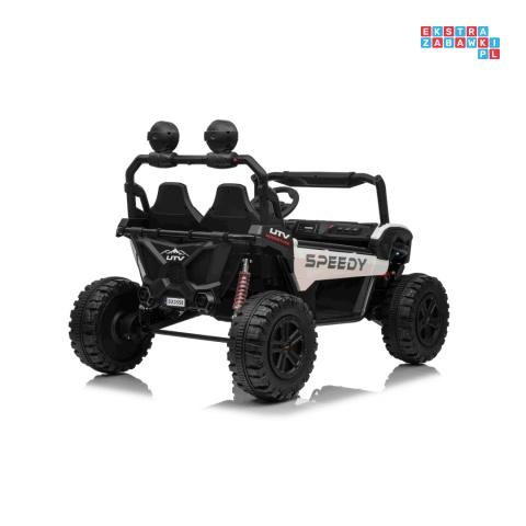 [SX3558] Buggy SPEEDY na akumulator 4x200W 24V/10Ah ekoskóra LED EVA - biały