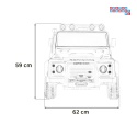 [QLS-8605] Land Rover Defender 110 SVX Concept na akumulator 2x100W 24V/7Ah EVA bluetooth ekoskóra - czerwony