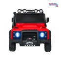 [QLS-8605] Land Rover Defender 110 SVX Concept na akumulator 2x100W 24V/7Ah EVA bluetooth ekoskóra - czerwony