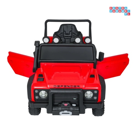 [QLS-8605] Land Rover Defender 110 SVX Concept na akumulator 2x100W 24V/7Ah EVA bluetooth ekoskóra - czerwony