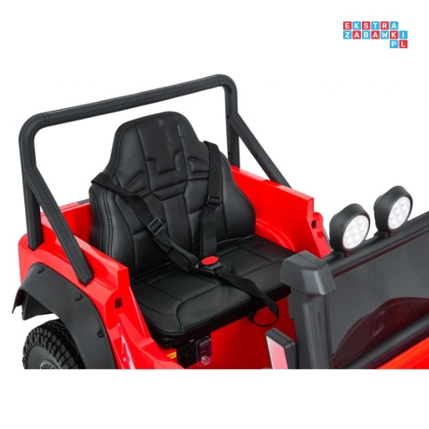 [QLS-8605] Land Rover Defender 110 SVX Concept na akumulator 2x100W 24V/7Ah EVA bluetooth ekoskóra - czerwony