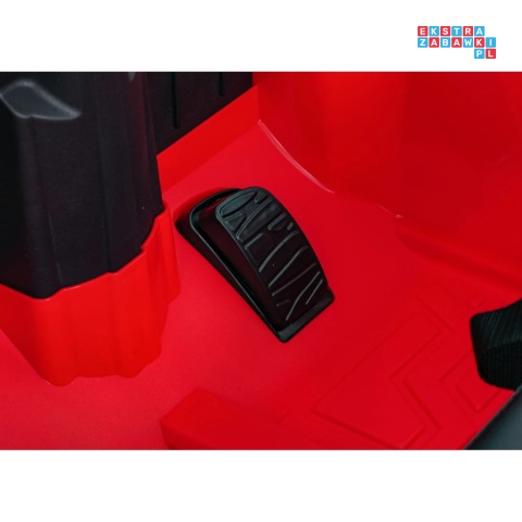 [QLS-8605] Land Rover Defender 110 SVX Concept na akumulator 2x100W 24V/7Ah EVA bluetooth ekoskóra - czerwony