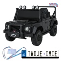 [QLS-8605] Land Rover Defender 110 SVX Concept na akumulator 2x100W 24V/7Ah EVA bluetooth ekoskóra - czarny