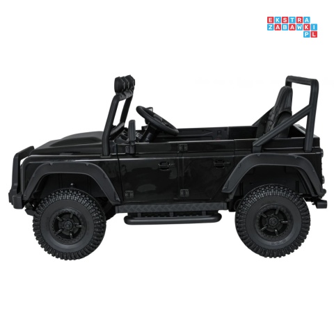 [QLS-8605] Land Rover Defender 110 SVX Concept na akumulator 2x100W 24V/7Ah EVA bluetooth ekoskóra - czarny