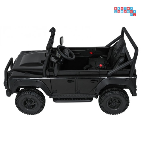 [QLS-8605] Land Rover Defender 110 SVX Concept na akumulator 2x100W 24V/7Ah EVA bluetooth ekoskóra - czarny