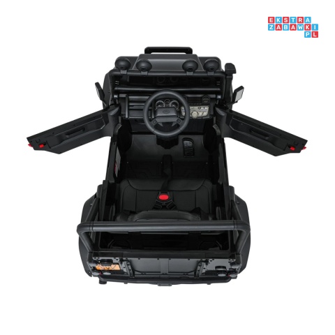 [QLS-8605] Land Rover Defender 110 SVX Concept na akumulator 2x100W 24V/7Ah EVA bluetooth ekoskóra - czarny